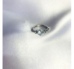 Серебряное кольцо SilverBreeze с натуральным топазом 1.37ct (2059097) 18 размер