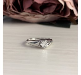 Серебряное кольцо SilverBreeze с натуральными бриллиантом 0.01ct (2043751) 17.5 размер