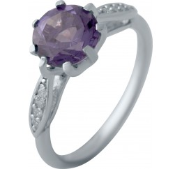 Серебряное кольцо SilverBreeze с александритом 2.61ct 2043362 17.5 размер, 17.5 размер, 17.5 размер, 17.5 размер
