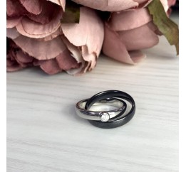 Серебряное кольцо SilverBreeze с керамикой (1765036) 19 размер