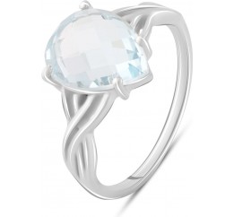 Серебряное кольцо SilverBreeze с натуральным топазом 10.013ct (2074984) 18 размер